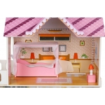 Derrson XXL drevený domček pre bábiky Palm Beach LED