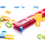 iMex Toys Domino vláčik červený 80 dielov