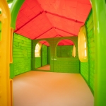 Doloni detský záhradný domček zeleno-červený XXL