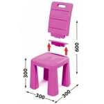 Doloni detská stolička fialová