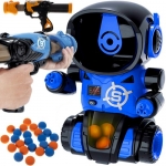 Kruzzel 21833 Strieľajúca hra robot - 2 pištole na penové loptičky a terč v tvare robota