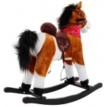 iMex Toys Hojdací kôň svetlo hnedý