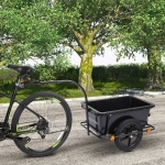 Monzana Príves na bicykel 90 litrov čierny vrátane spojky