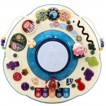 iMex Toys Interaktívny hudobný stolík pre deti modrý